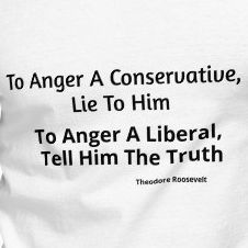 Short-Sleeve Men's T-Shirt | To Anger A Conservative, Lie To Him - To Anger A Liberal, Tell Him The Truth