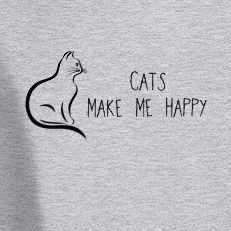 Women's Hoodie - Cat's Make Me Happy