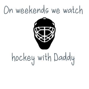 Kids Hoodie - On weekends we watch hockey with daddy