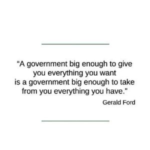 Big Government Can Also Take Away What They Give You.Unisex Jersey T-Shirt