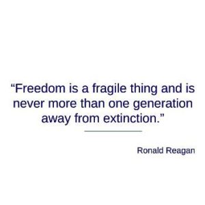 Freedom Is Always Close to Extinction - 3/4 Unisex raglan shirt