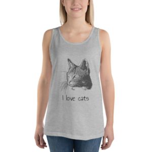 Women's Tank Top - I love cats
