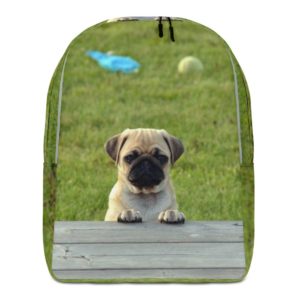 Cute Pug Pup All-Over-Print Minimalist Backpack