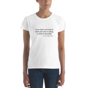 Women's t-shirt - You Should Always Know Your Destination