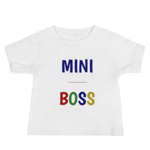 Baby Jersey Short Sleeve Tee - Mini Boss