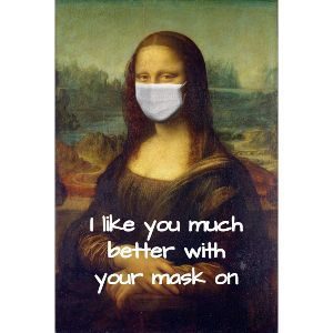 Women's Hoodie - I like you much better with your mask on