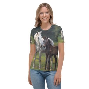 All Over Horses - Mare & Foal - Women's T-shirt