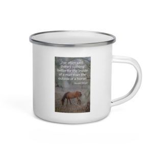 What's Good For A Man - Ronald Reagan Quote - Enamel Mug