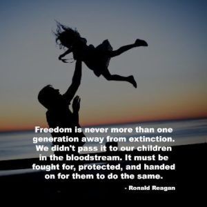 Freedom is Fragile - Ronald Reagan - Mug with Color Inside