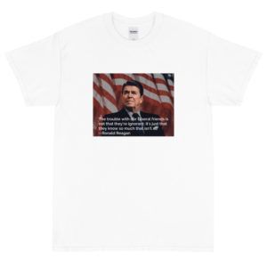 Reagan Quote On Liberal Friends - Men's Classic T-Shirt