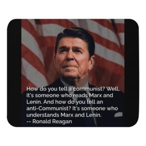 Reagan On How To Tell A Communist - Mouse pad