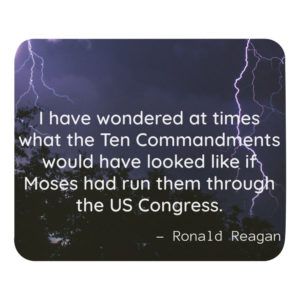The 10 Commandments Via Congress - Mouse Pad