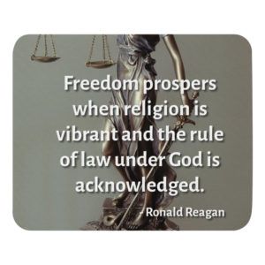 Rule Of Law - Reagan Quote - Mouse Pad