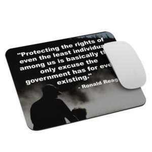 Reagan On Protecting The Weak - Mouse Pad