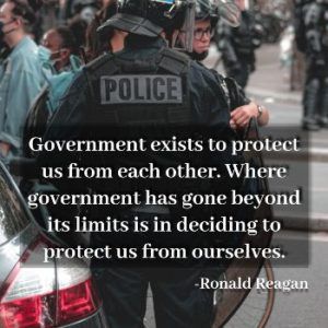 Personal Freedom Ronald Reagan Quote - Denim Tote Bag
