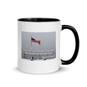 Reagan On Limited Government - Mug with Color Inside