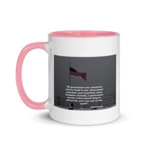 Reagan On Immortality Of A Government Program - Mug with Color Inside