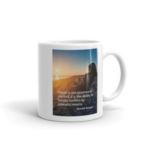 Peacefully Handling Conflict - White Glossy Mug