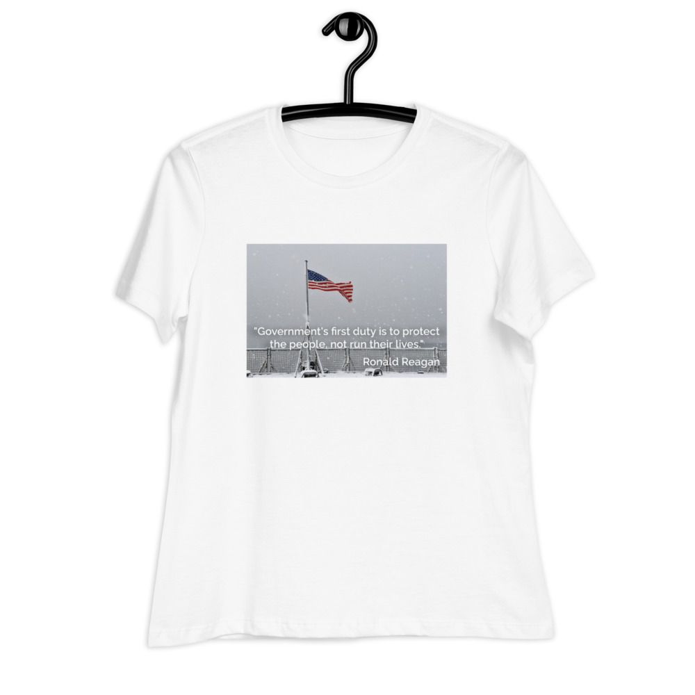 Reagan Quote On Limited Government - Women's Relaxed T-Shirt - Image 12